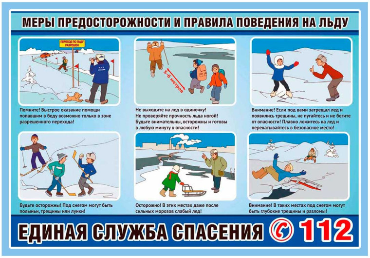 Правила безопасности на водоёмах в зимний период.